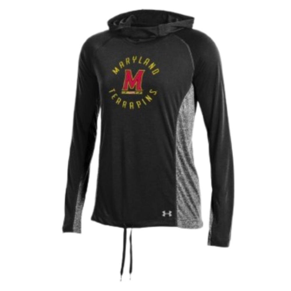 Under Armour NCAA Maryland Terrapins Terps Women's Threadborne Training Hoodie L